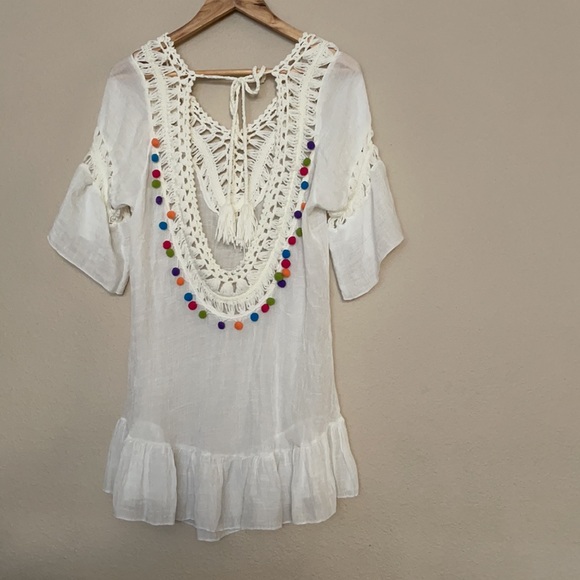 Tassel Pom Pom Cover Up - Picture 2 of 11